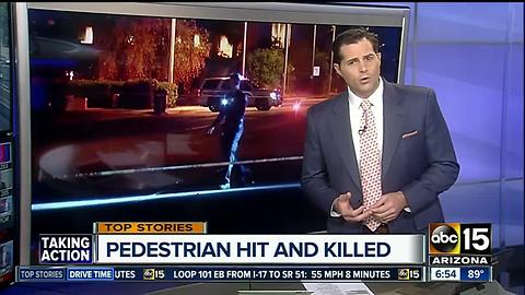 Pedestrian hit and killed in Phoenix