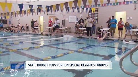 State Budget Cuts portion of Special Olympics Funding