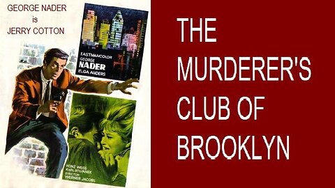 THE MURDERER'S CLUB OF BROOKLYN 1967 AKA The Body in Central Park - Crime Drama FULL MOVIE HD & W/S