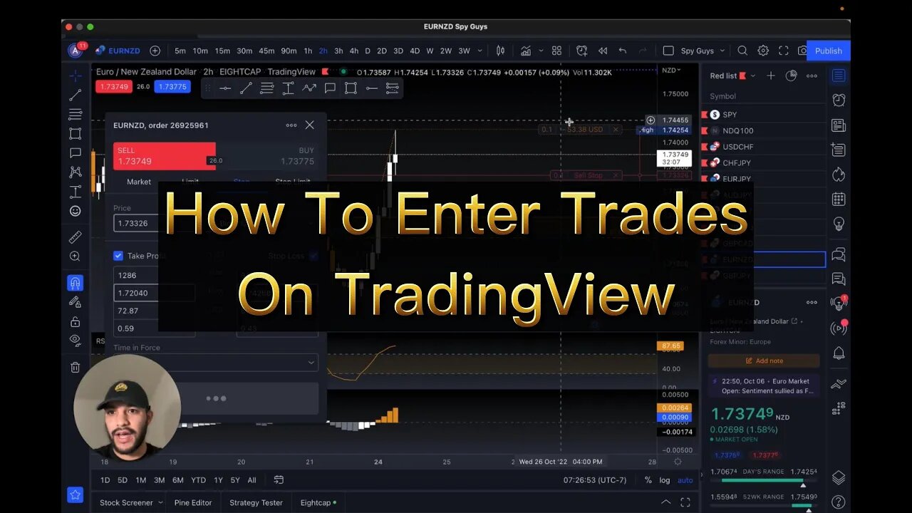 How to Enter Trades on TradingView!!