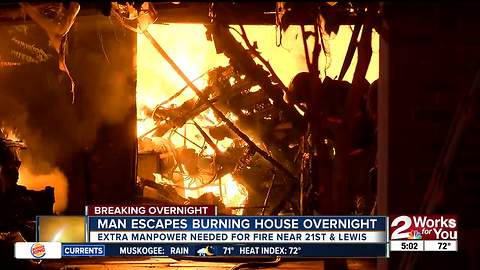 Tulsa midtown home damaged by fire overnight