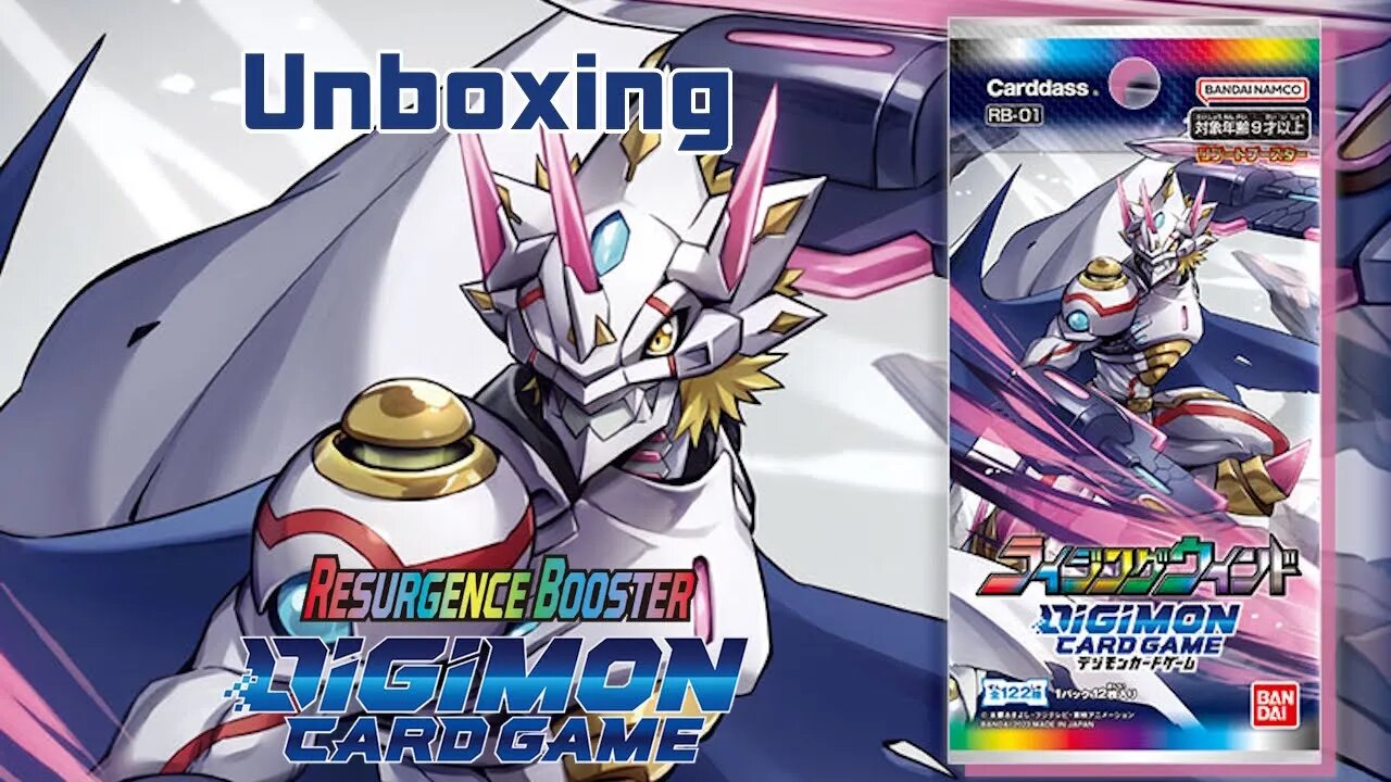 Unboxing Digimon TCG: RB01 Resurgence Booster with Sassychestnuts!!