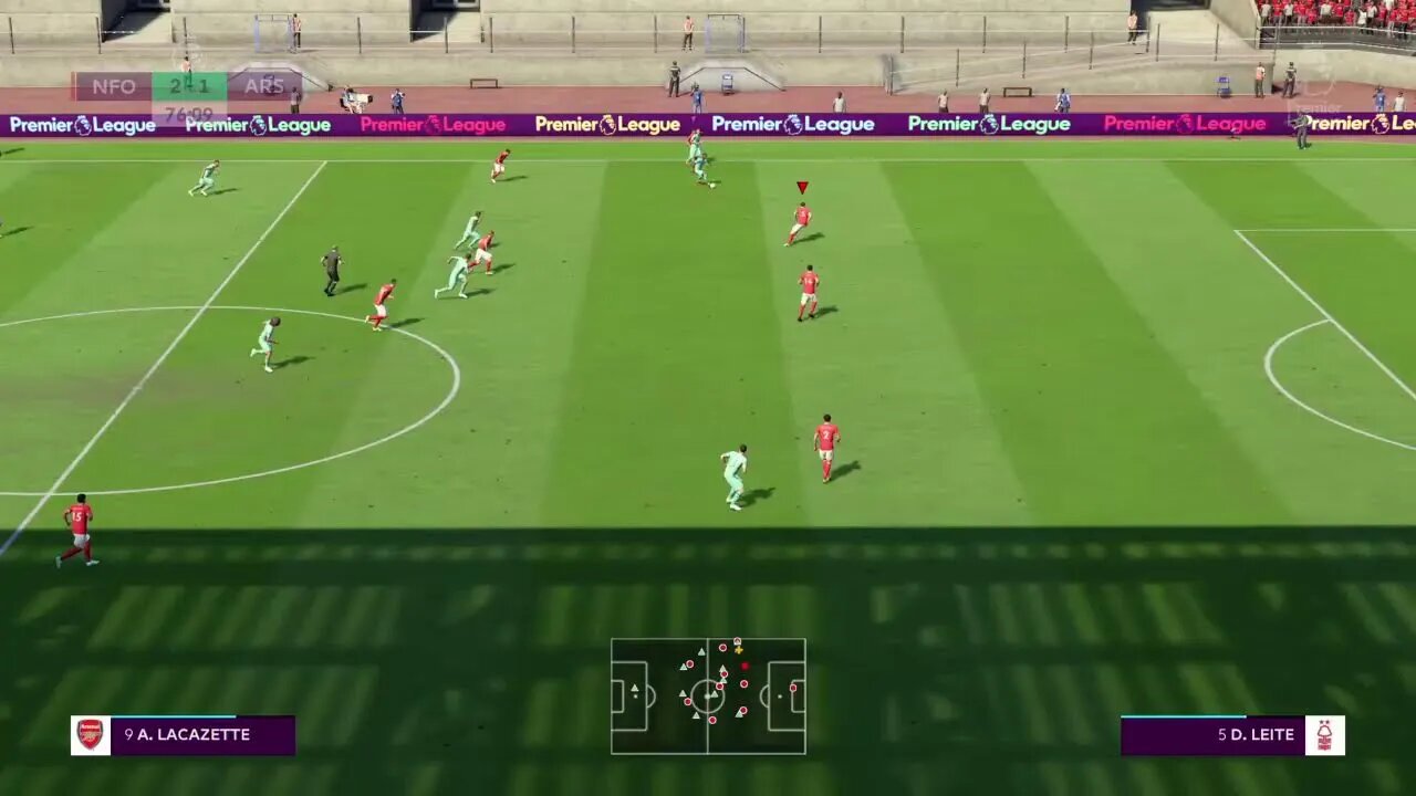 Nottingham Forest S:4 2021 - 2022 EPL Match 36 VS Arsenal (18-10-7)