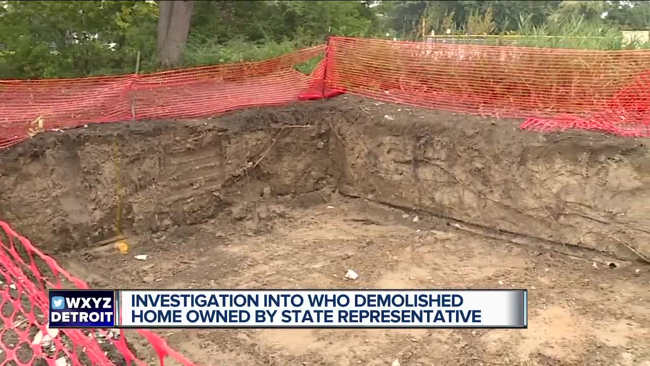 State Rep. wants answers after home renovation project in Detroit is mysteriously demolished