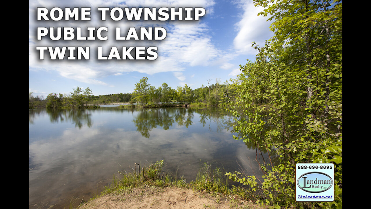 Rome Township WI Public Land on Twin Lakes VIDEO TOUR - Landman Realty LLC