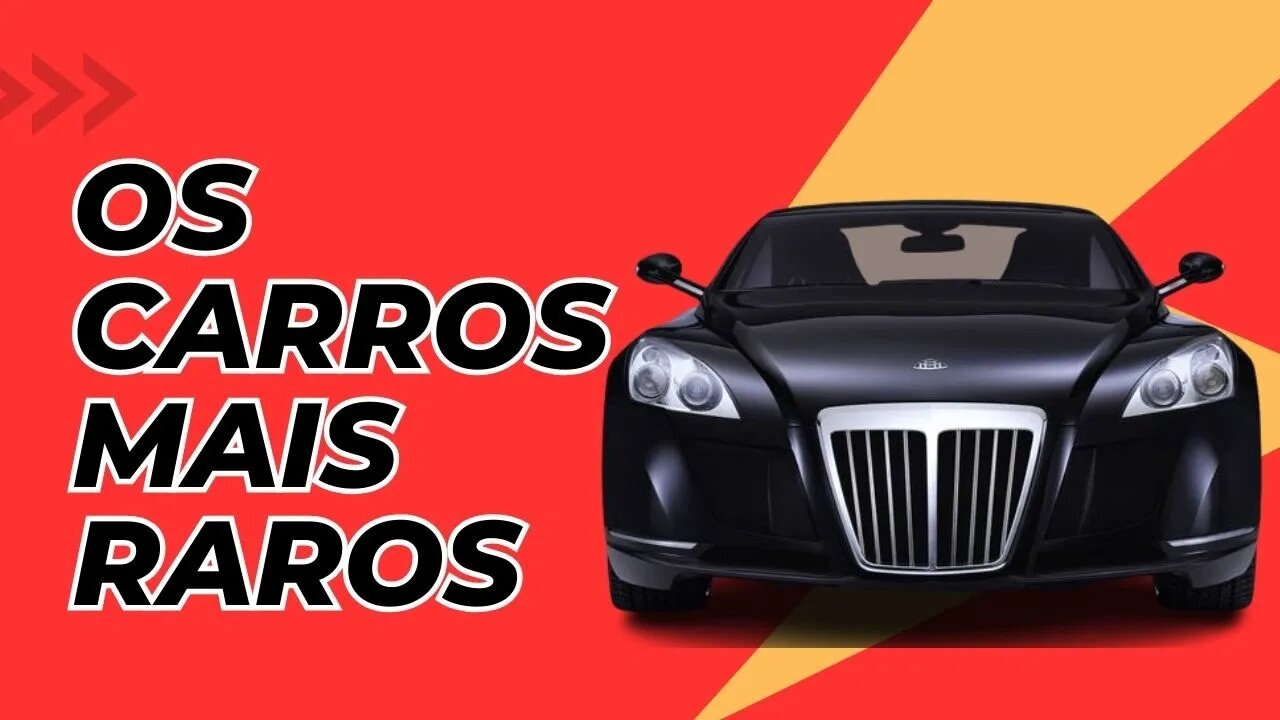 Carros raros que são tão exclusivos que você nunca vai ver um !