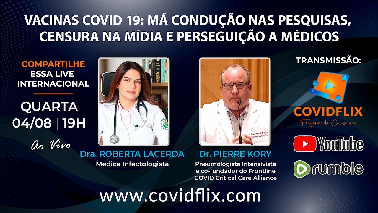 Vacinas COVID 19: má condução nas pesquisas, censura na mídia e perseguição a médicos