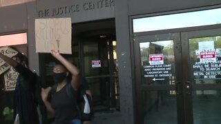 More protesters attempt to halt the violent individuals in Cleveland