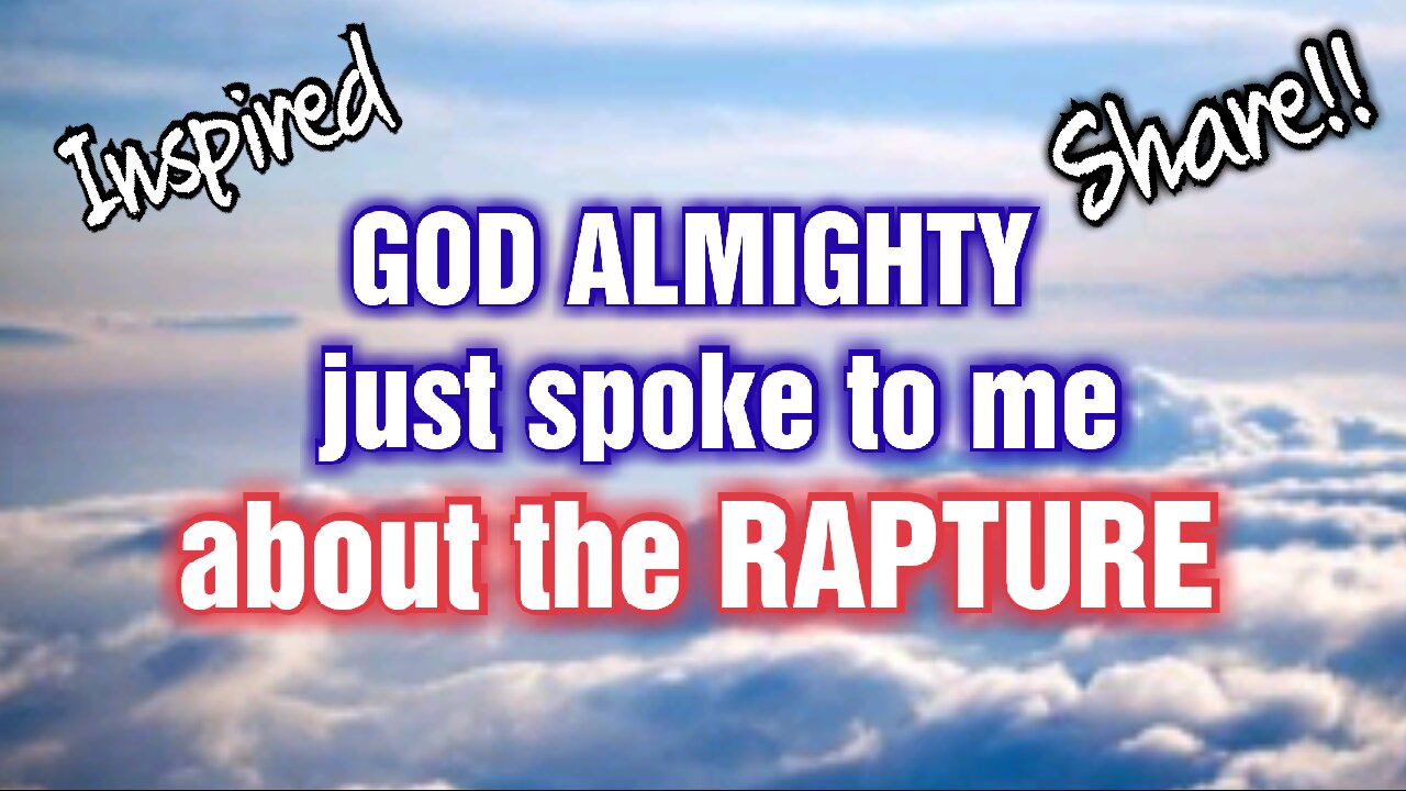 #Prophecy about the #Rapture #Inspired #message from #Jesus * #Share