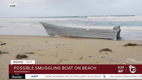 Panga boat found on Mission Beach