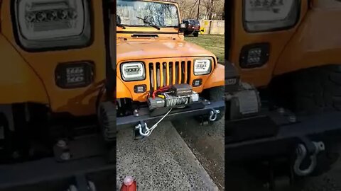 front end Friday on the YJ Wrangler