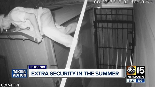 Burglar targets home for sale in Phoenix