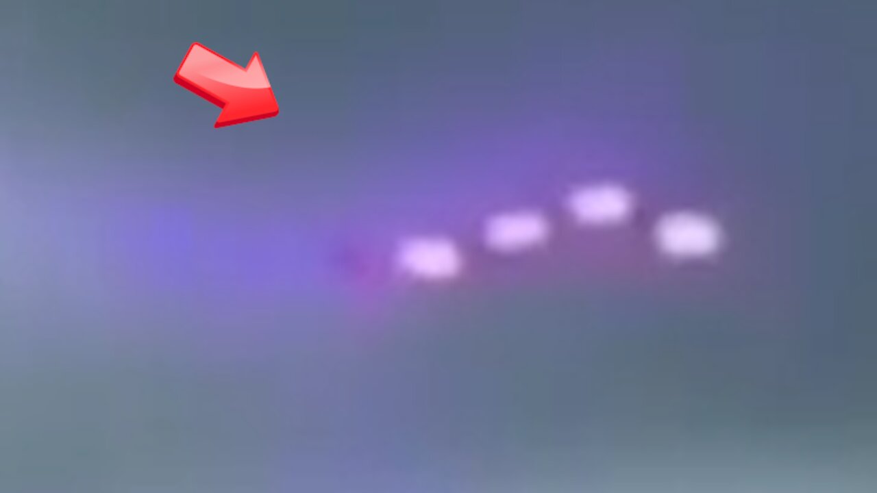 Sighting of four purple lights hidden by clouds in the sky above [space]