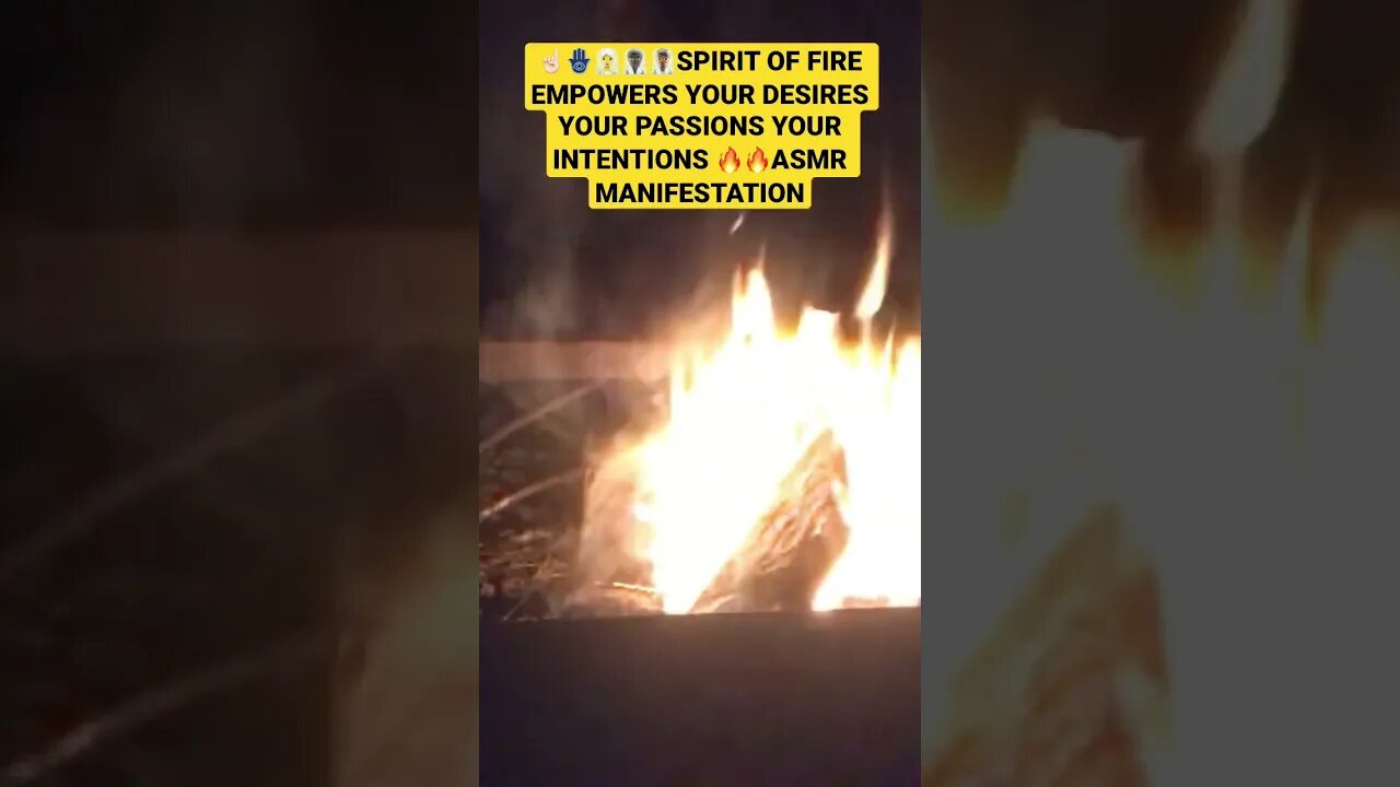 ASMR🔥Fire empowers your INTENTIONS #asmrantistress #asmrmotivation ❤️🔥YOUR PASSIONS#asmrelements