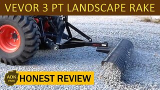 3 POINT Landscape Rake Dethatcher by VEVOR - Honest Review!