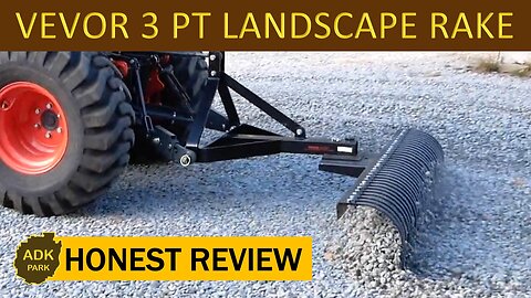 3 POINT Landscape Rake Dethatcher by VEVOR - Honest Review!