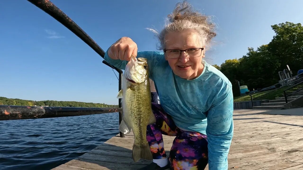 That Time Brandy Blew Her Knee Out Showing Off A HUGE Bass She Caught Off A Pier.