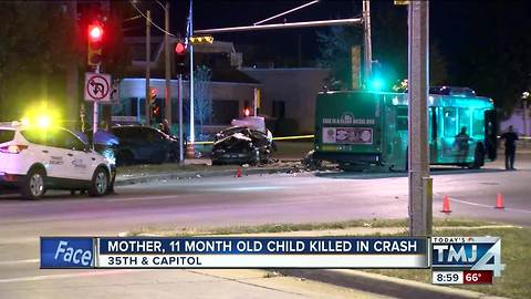 Mother, 11-month-old girl killed in overnight car accident in Milwaukee