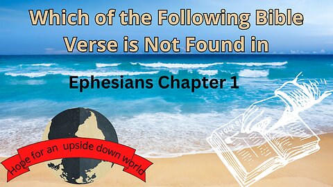 Which of the Following Bible Verse is Not Found in