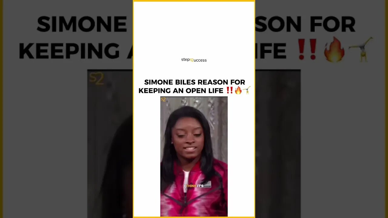 Simone Biles grew up in a Foster Home.. You decide your life, NOT your circumstances! #shorts #gym