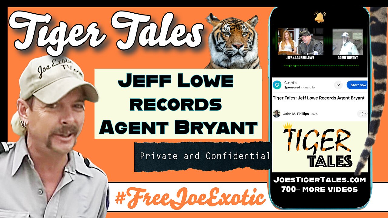 Jeff Lowe of Tiger King Records Agent Bryant : Joe Exotic TV Tiger Tales