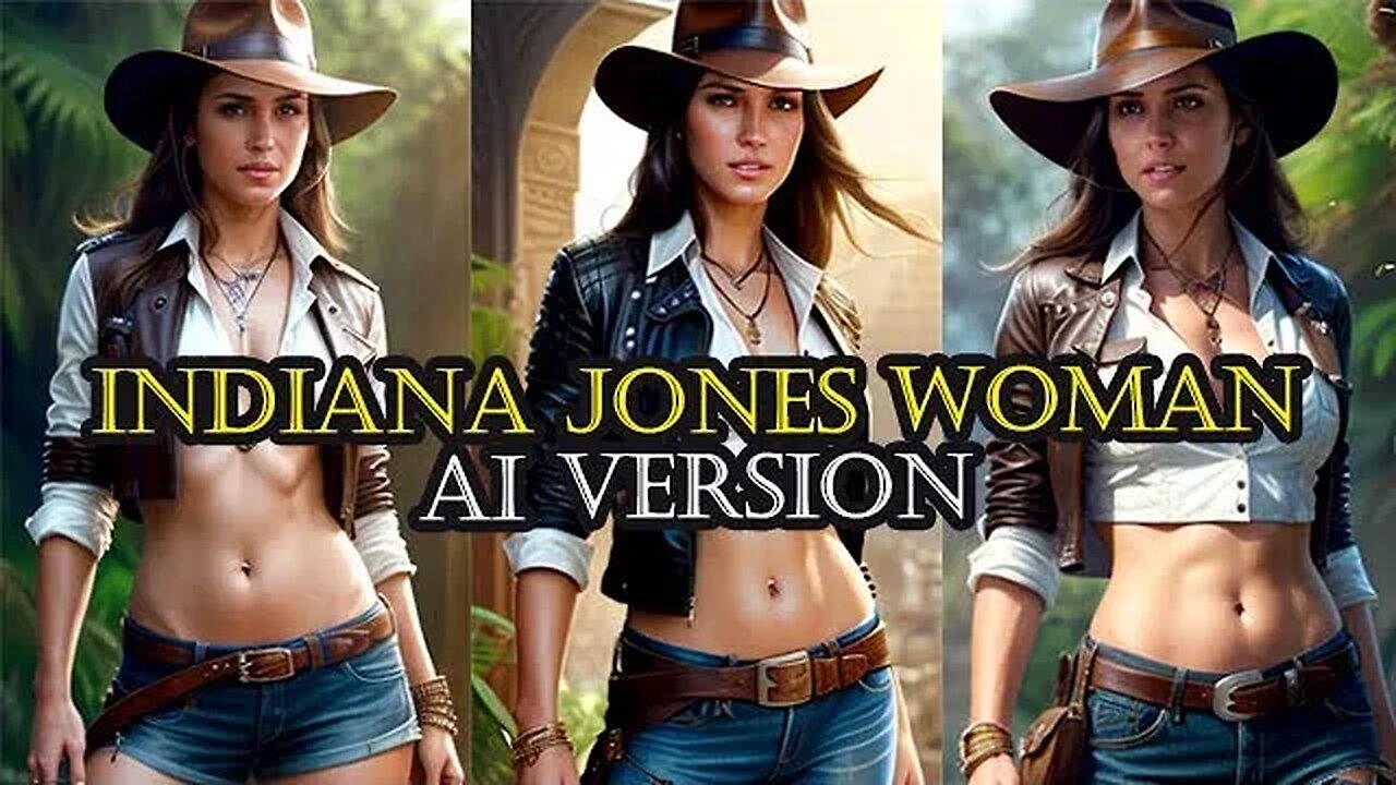 INDIANA JONES WOMAN AI VERSION, ( AI ART, AI GENERATORS ) @MIX_IMAGI