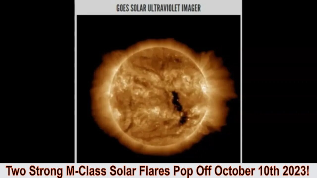 Two Strong M-Class Solar Flares Pop Off October 10th 2023!