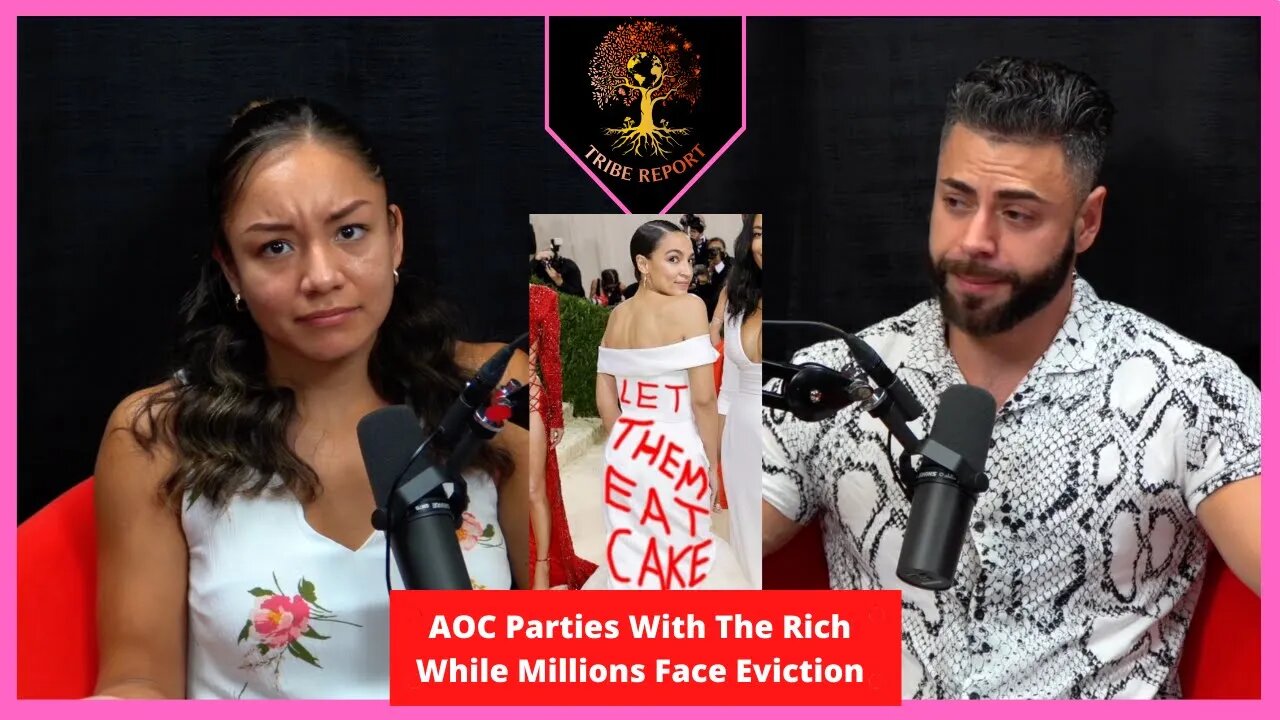 AOC At Gala In "Tax The Rich Dress" While Millions Of Americans Face Eviction