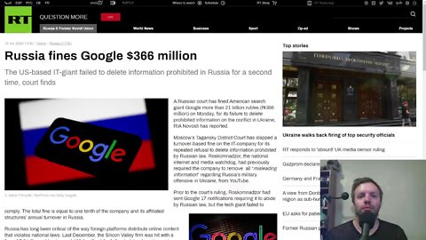 Russia fines Google $366 million