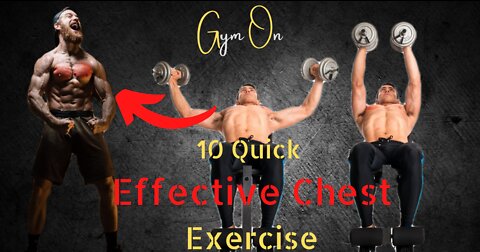 10 Best Effective Chest Exercise In Two Min #gymOn