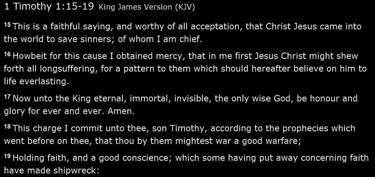 1 Timothy - Part 2