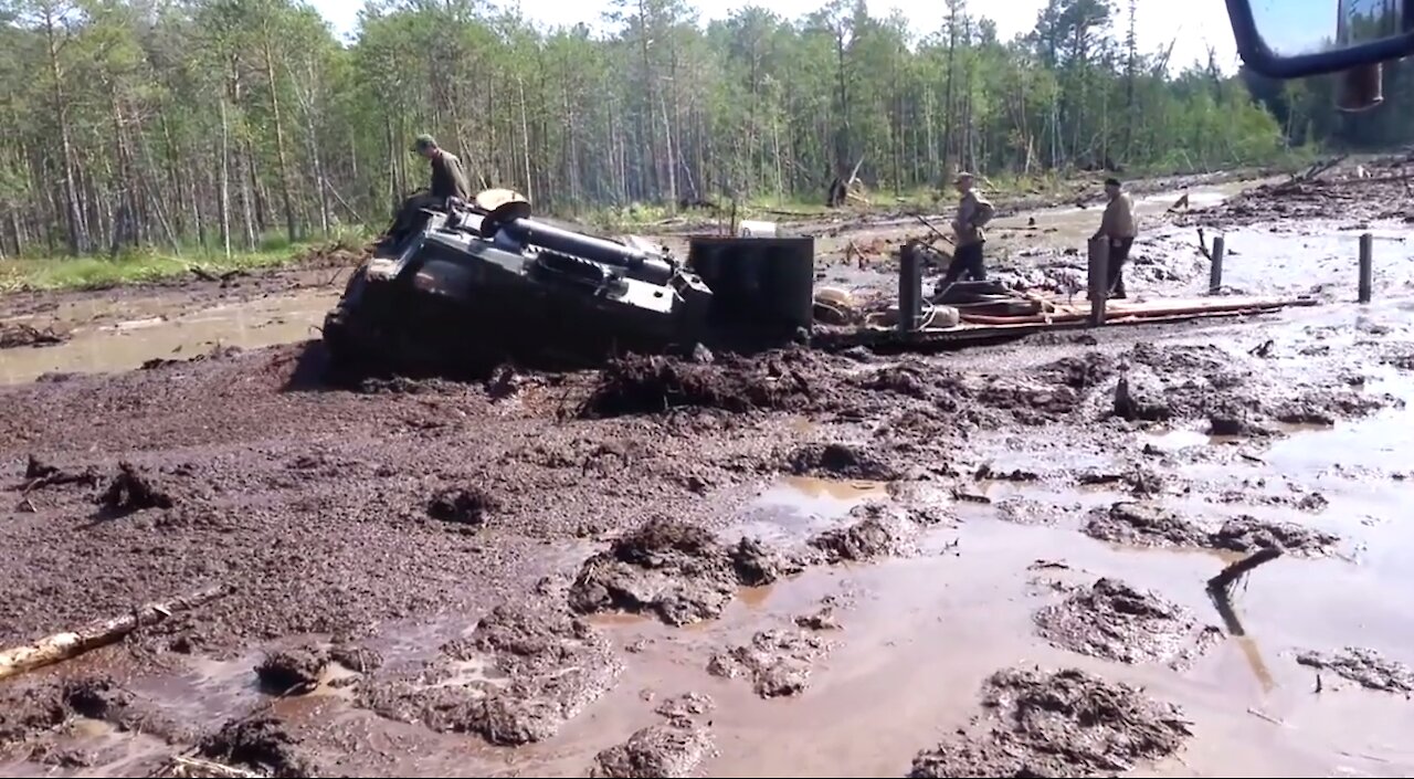 Non-flooded all-terrain vehicle Vityaz.