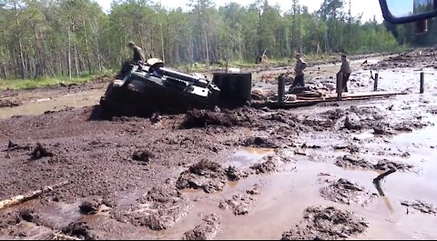 Non-flooded all-terrain vehicle Vityaz.