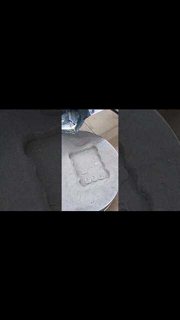 Pouring Molten Metal on Sand - Casting Pewter