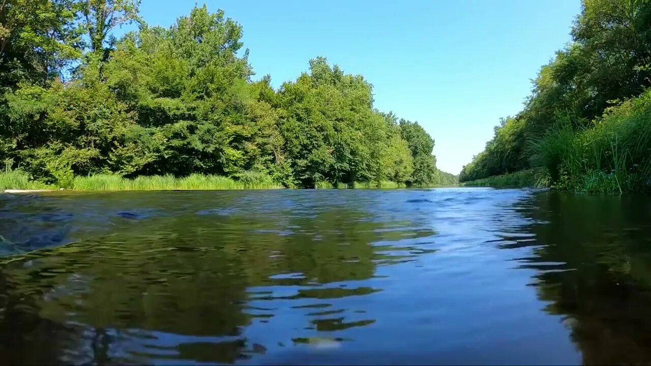 Natural water sound with relaxing ambient music to relax