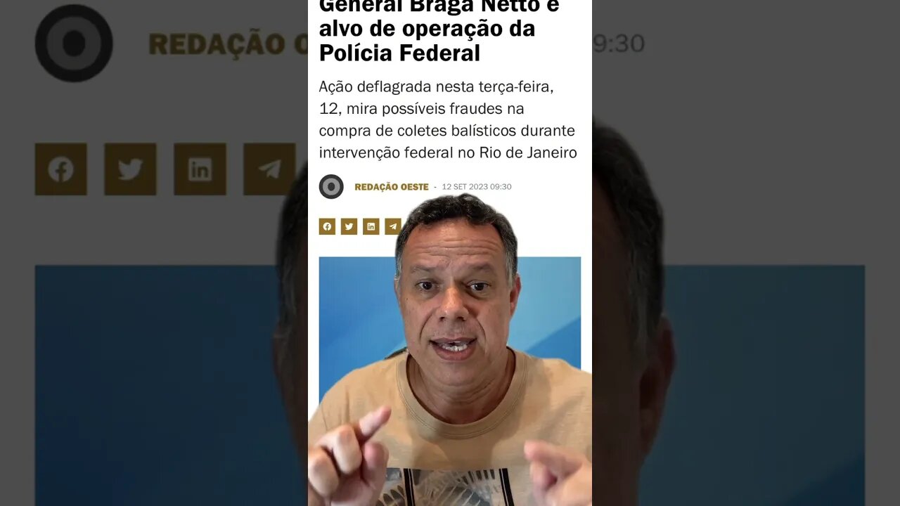 Ex-ministro Braga Netto tem sigilo telefônico quebrado em operação da PF #shortsvideo