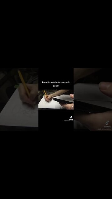 Pencil sketch for page 31