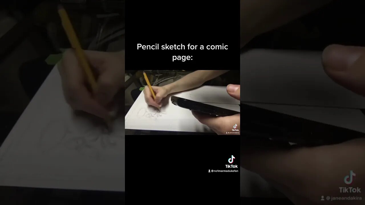 Pencil sketch for page 31