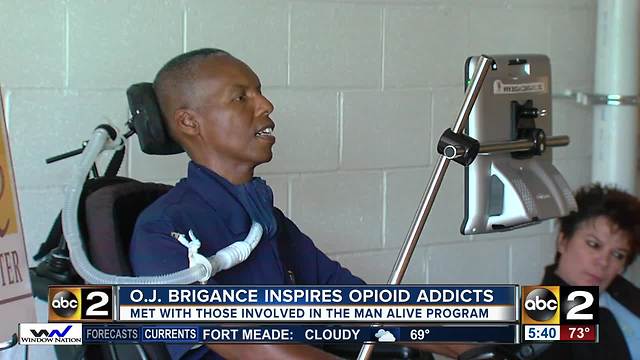 O.J. Brigance speaking on opioid epidemic