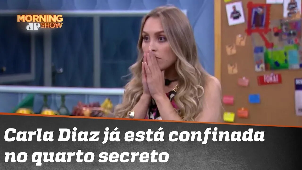 O que Carla Diaz ouviu no quarto secreto?