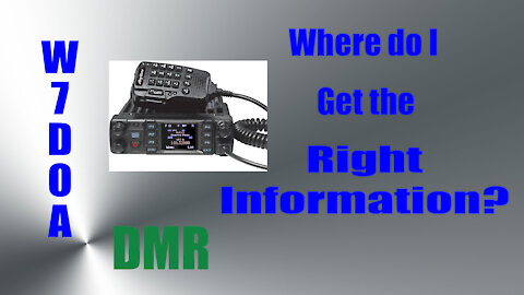 Part 2: How do I get information to program a DMR ham radio?