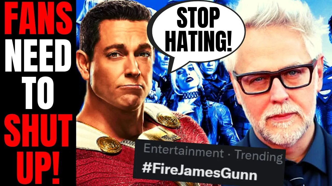 Fans Need To SHUT UP! | Shazam Star Zachary Levi DEFENDS James Gunn After DC Reboot BACKLASH