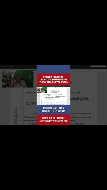 Strike 3 Holdings default judgment issue