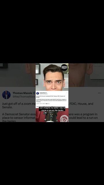 Dem Senator asked to censor bank run warnings after SVB collapse?!?