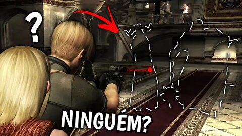 RESIDENT EVIL 4 mas... GANADOS são INVISÍVEIS (sem MIRA LASER)