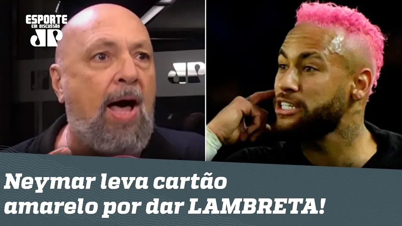 "O Neymar NÃO É SANTO!", dispara narrador após amarelo por LAMBRETA!