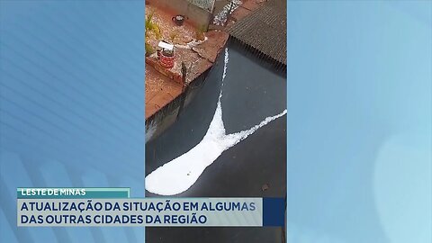 Chuvas na região: Granizo seguido de temporal registrado na cidade de Paulistas.