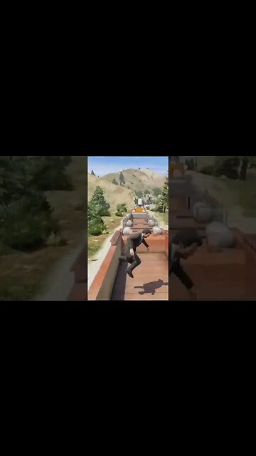 GTA 5 MICHAEL HIJACK TRAIN & STEAL CAR FOR JIMMY #shorts #gta5 #technogamerz