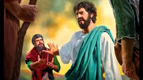 Jesus rebukes Peter - Go behind me Satan