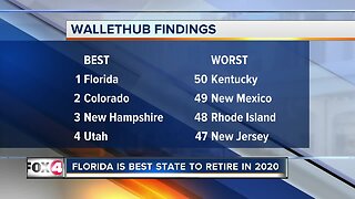 Study: Florida is the best state to retire to